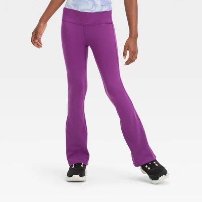 Girls' Flare Mid-Rise Leggings - All In Motion™ - Image 3