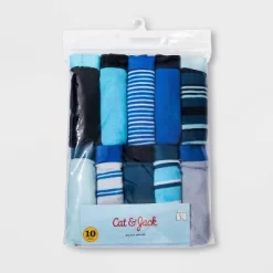 Boys' 10pk Striped Boxer Briefs - Cat & Jack™