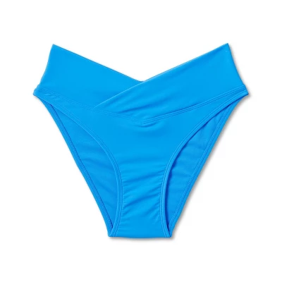 Women's Crossover High Leg Cheeky Mid-Rise Bikini Bottom - Wild Fable™ - Image 10