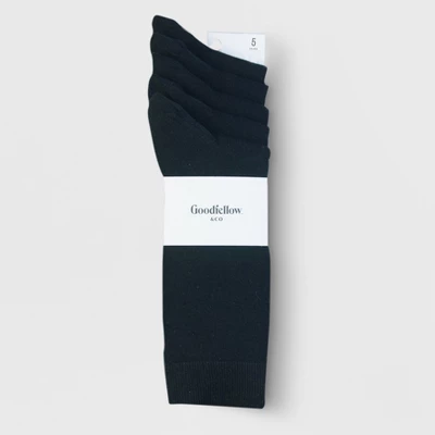 Men's Flat Knit Dress Socks 5pk - Goodfellow & Co™