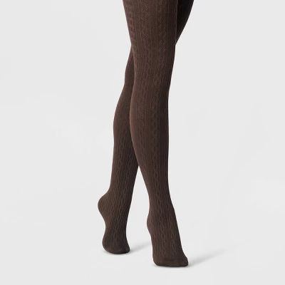 Women's Cable Sweater Tights - A New Day™ - Image 3
