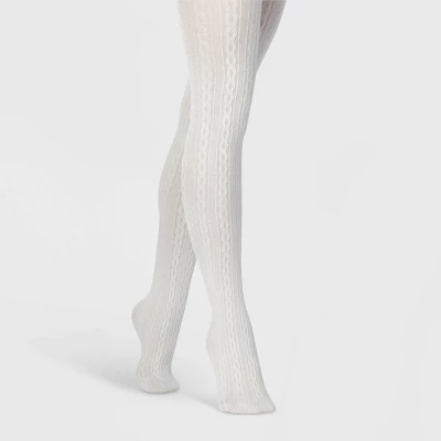 Women's Cable Sweater Tights - A New Day™ - Image 2