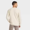 Men's Long Sleeve Textured Crewneck Shirt - Goodfellow & Co™