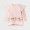 Baby Girls' 3pc Disney Princess Fleece Pullover And Tutu Leggings Set - Light Pink