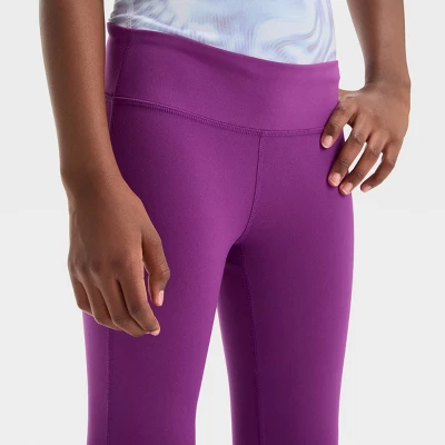 Girls' Flare Mid-Rise Leggings - All In Motion™ - Image 2